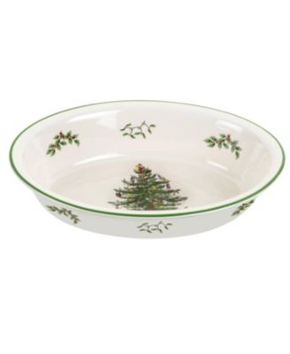 Spode - Christmas Tree Oval Rim Dish