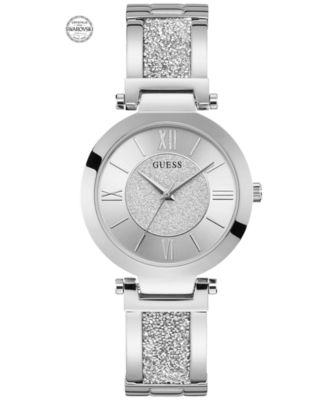 GUESS - Women's Stainless Steel & Swarovski Crystal Bangle Bracelet Watch 36mm