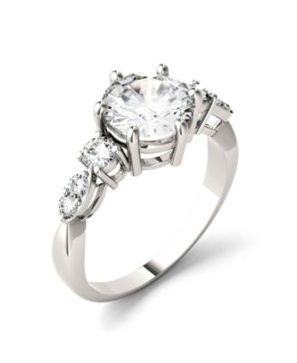 Charles & Colvard - Moissanite Engagement Ring 2-1/5 ct. t.w. Diamond Equivalent in 14k White Gold