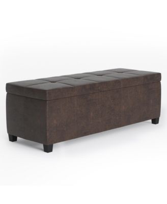 Simpli Home - Castleford Storage Ottoman