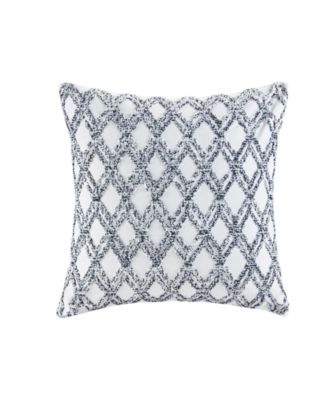 INK+IVY - INK+IVY Riko 20" x 20" Cotton Embroidered Square Pillow