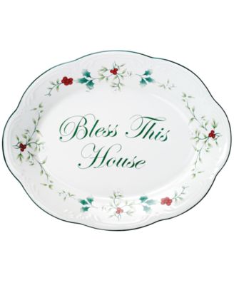 Winterberry - Bless This House Plate