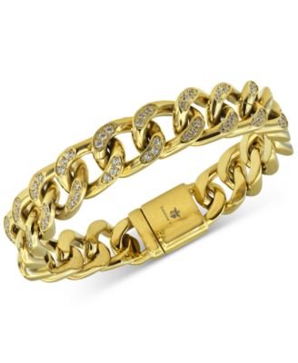 Blackjack - Men's Cubic Zirconia Curb Link Bracelet