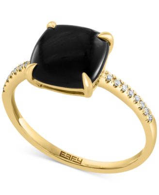 EFFY Collection - Onyx & Diamond (1/20 ct. t.w.) Ring in 14k Gold