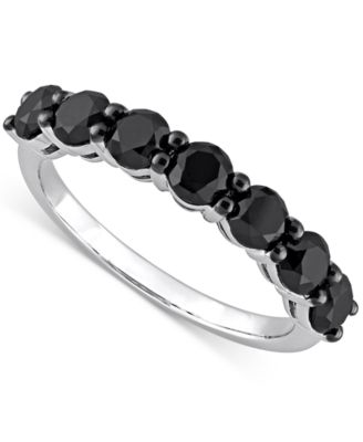 Macy's - Black Diamond Anniversary Ring (1-3/4 ct. t.w.) in 10k White Gold