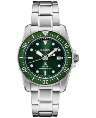 Seiko - Solar Prospex Stainless Steel Bracelet Watch 38mm