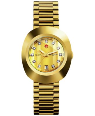 Rado - Women's Swiss Original DiaStar Gold-Tone Stainless Steel Bracelet Watch 27mm