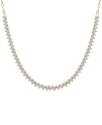 Wrapped - Diamond 16" Collar Necklace (1 ct. t.w.)