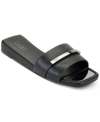 DKNY - Women's Alaina Slip-On Hardware Slide Sandals