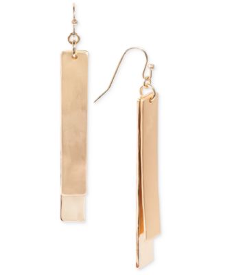 Style & Co - Mixed-Metal Double Bar Linear Earrings