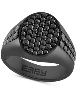 EFFY Collection - Men's Black Spinel Ring (2-1/3 ct. t.w.) in Black PVD-Plated Sterling Silver