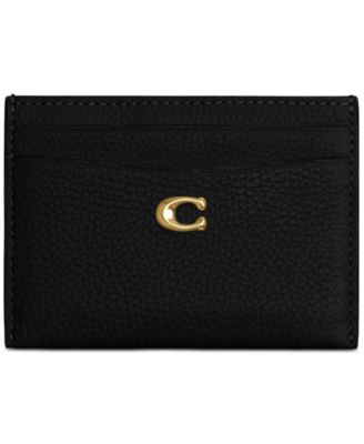 COACH - Essential Polished Pebble Leather Card Case