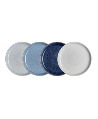 Denby - Studio Blue 4-Pc. Coupe Dinner Plate Set