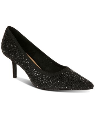 Thalia Sodi - Women's Heathere Slip-On Pointed-Toe Mid-Heel Pumps