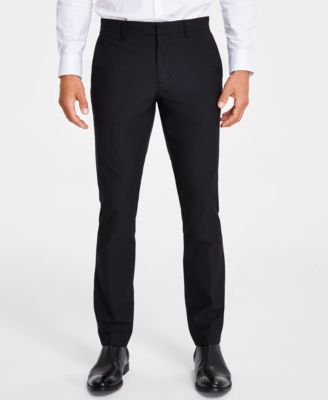 Calvin Klein - Men's Slim-Fit Stretch Suit Pants