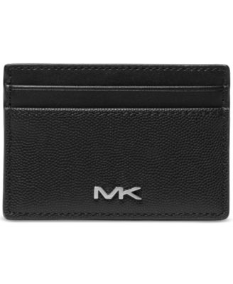 Michael Kors - Men's Faux-Leather Card Case with Rhodium-Plated Hardware