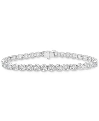 Macy's - Diamond Tennis Bracelet (10 ct. t.w.) in 14k White Gold