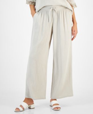 JM Collection - Wide Leg Gauze Pants