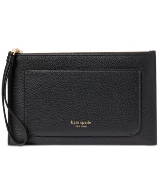 kate spade new york - Ava Pebbled Leather Small Wristlet