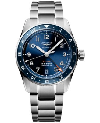 Longines - Men's Swiss Automatic Spirit Zulu Time Stainless Steel Bracelet Watch 39mm