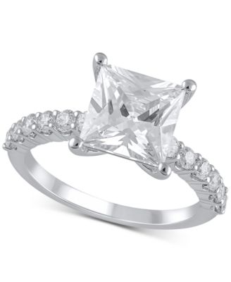 Badgley Mischka - Lab Grown Certified Diamond Princess Engagement Ring (3-1/2 ct. t.w.) in 14k Gold