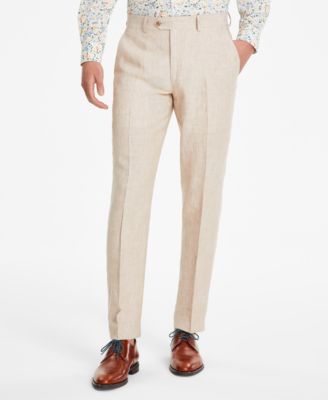 Bar III - Men's Slim-Fit Blue Chambray Suit Pants