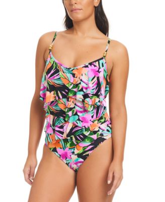 Beyond Control - Women's Bora Bora Bay Overlay One-Piece Swimsuit