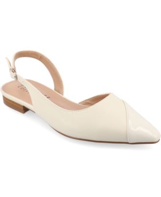 Journee Collection - Collection Women's Daphnne Slingback Pointed Cap Toe Flats