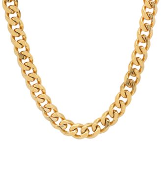 STEELTIME - Men's Gold-Tone Cuban 24" Link Necklace