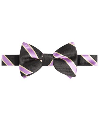 Tayion Collection - Men's Omega Psi Phi Stripe Bow Tie