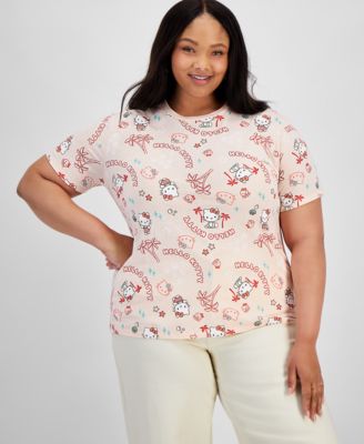 Love Tribe - Trendy Plus Size Hello Kitty Adventure T-Shirt