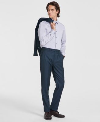 Calvin Klein - Men's Slim-Fit Wool-Blend Stretch Suit Separate Pants