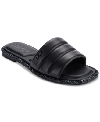 DKNY - Bethea Quilted Slip-On Slide Sandals
