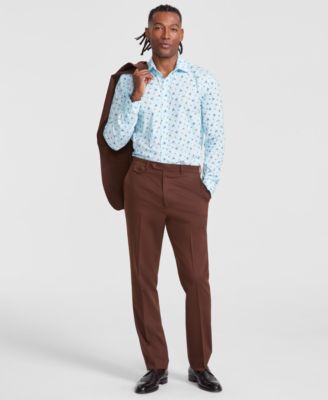 Tayion Collection - Men's Classic-Fit Plaid Suit Pants