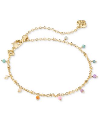 Kendra Scott - 14k Gold-Plated Multi-Gemstone Bead Slider Bracelet