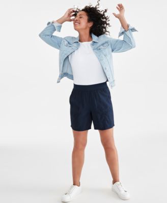 Style & Co - Petite Mid Rise Pull-On Shorts