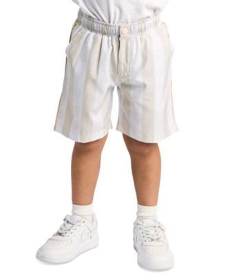 Sovereign Code - Toddler & Little Boys Trey Striped Smile-Print Swim Trunks