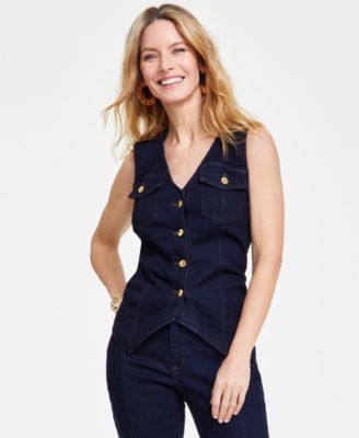 I.N.C. International Concepts - Women's Button-Front Vest
