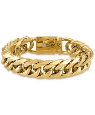 Esquire Men's Jewelry - Polished Wide Curb Link Bracelet