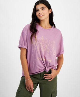 Grayson Threads, The Label - Juniors' NYC Skyline Graphic T-Shirt