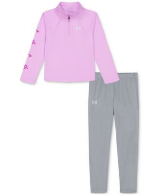 Under Armour - Toddler and Little Girl 2-Pc. Quarter-Zip Tech Pullover & Leggings