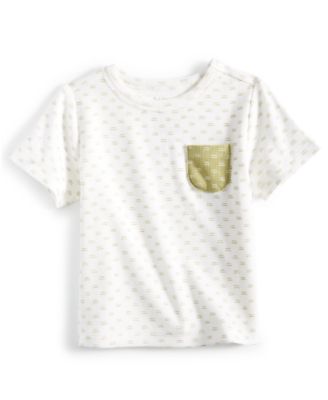 First Impressions - Baby Boy Broken Stripe Patterned Top