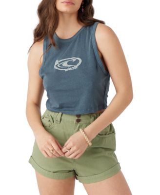O'Neill - Juniors' Logo Cropped Tank Top