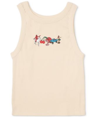 RVCA - Juniors' Luke Ribbed Tank Top
