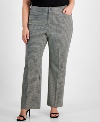 Anne Klein - Plus Size Bootcut Mid-Rise Pants