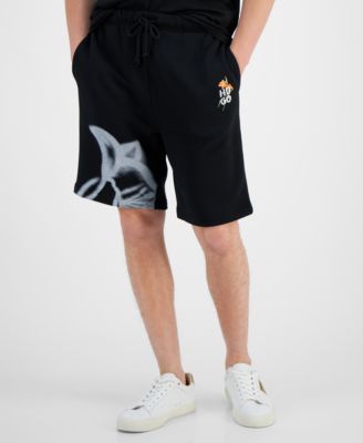 Hugo Boss - Men's Diflowos Drawstring Logo Graphic 11.4" Shorts