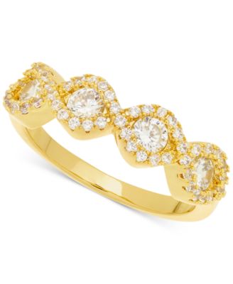 Charter Club - Gold-Tone Cubic Zirconia Twist Ring