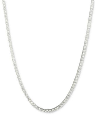 Marchesa - Silver-Tone Cubic Zirconia Tennis Collar Necklace, 16" + 3" extender