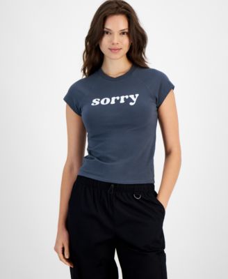 Rebellious One - Juniors' Sorry Not Sorry Graphic T-Shirt