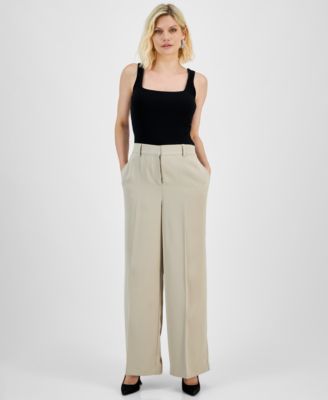 I.N.C. International Concepts - Petite High-Rise Wide-Leg Pants